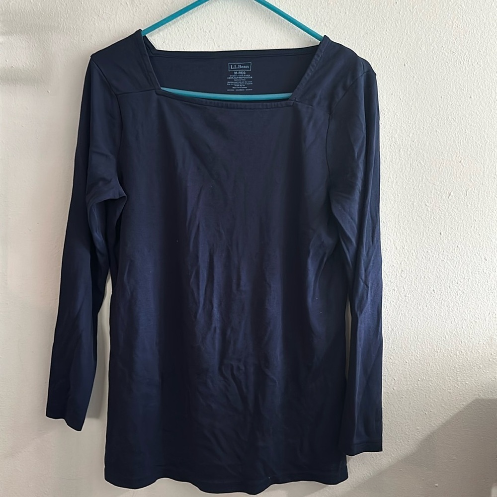L.L. Bean long sleeve blue shirt